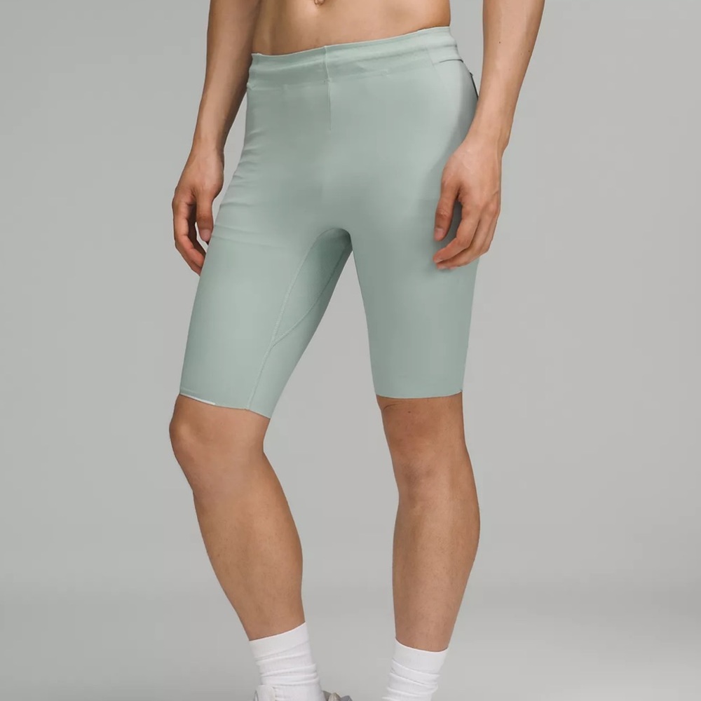 Lululemon Surge Warm Half Tight 8" - Silver Blue - NWT